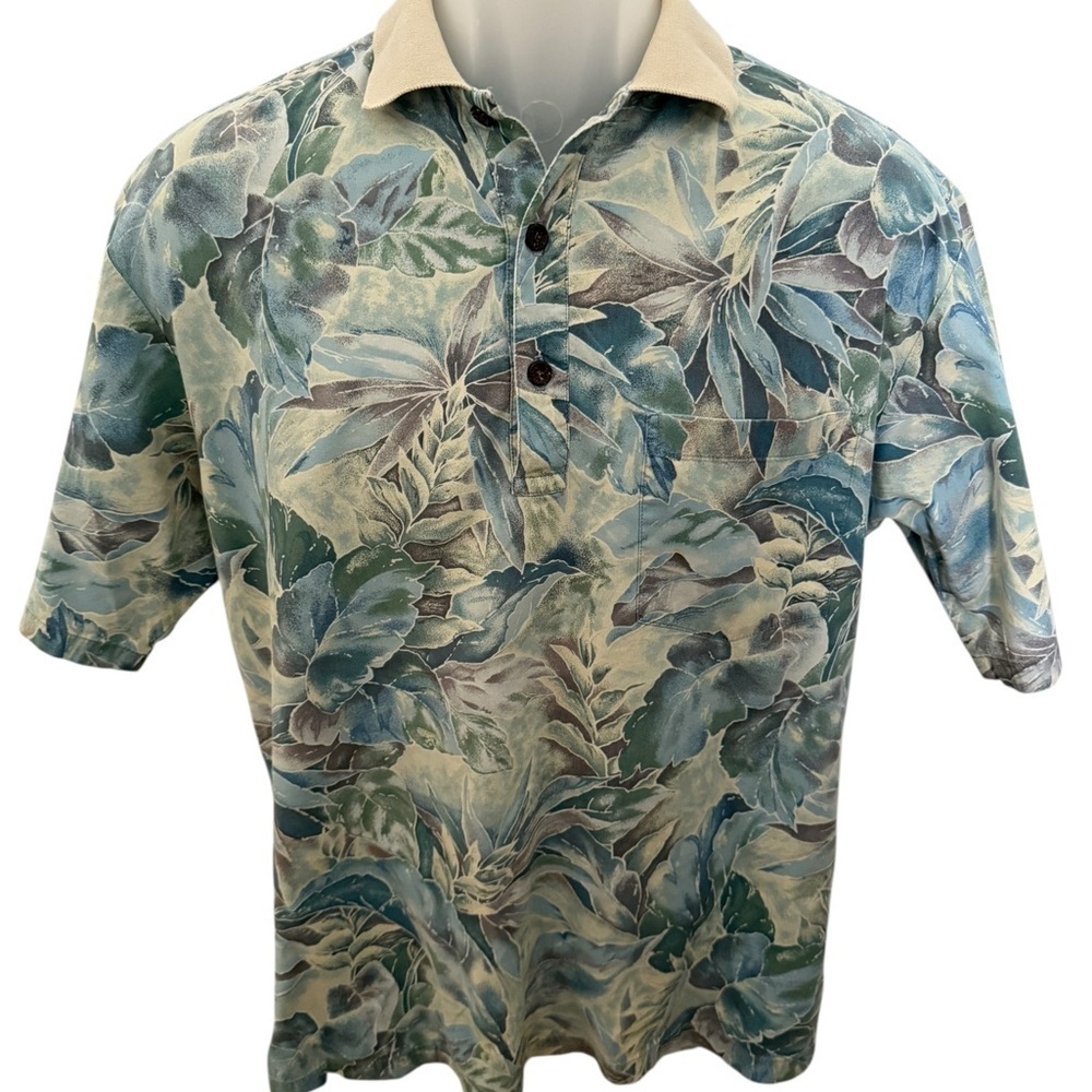 TORI RICHARD Aloha Hawaiian Tropical Polo Shirt Men S Small